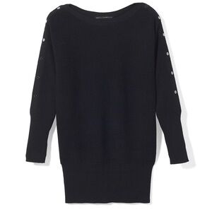 White House Black Market Long Sleeve Snap Tunic